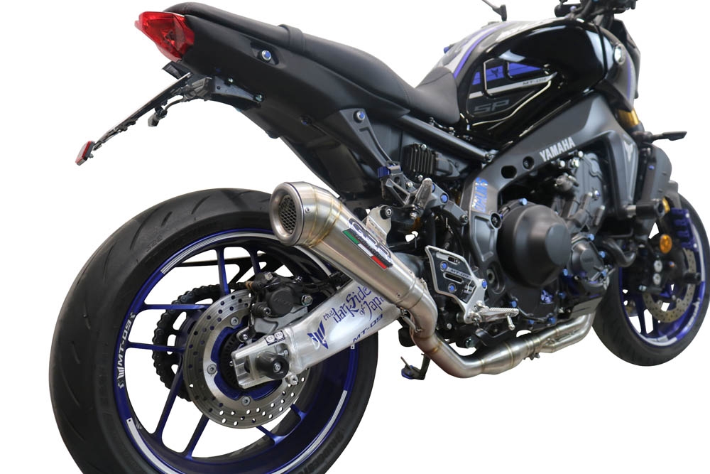 Escape compatible con Yamaha Mt-09 2021-2023, Powercone Evo, Escape completo homologado y legal,con catalizador incluido db killer extraíble 