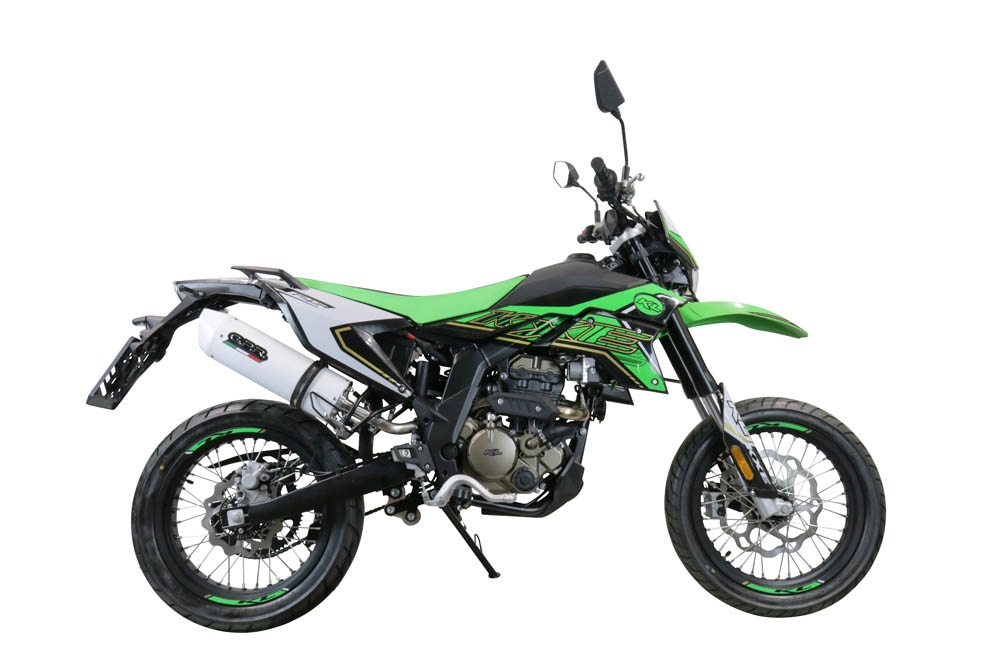 Escape compatible con KL MOTOR KXE 125 2022-2023, Albus Evo4, Escape homologaedo, legal para mercados fuera de la UE, incluido tubo de enlace y db killer extraíble 