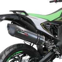 Escape compatible con KL MOTOR KXE 125 2022-2023, Furore Evo4 Poppy, Escape homologaedo, legal para mercados fuera de la UE, incluido tubo de enlace y db killer extraíble 