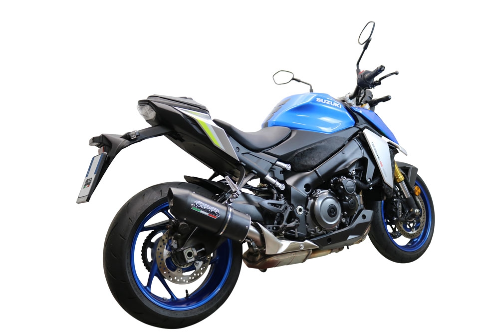 Escape compatible con Suzuki Gsx-S 950 2017-2020, Furore Evo4 Nero, Escape legal, homologado, silenciador con db killer desmontable y tubo de conexión específico 