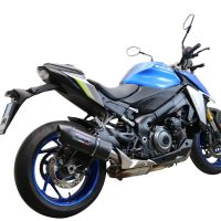 Escape compatible con Suzuki Gsx-S 950 2017-2020, Furore Evo4 Nero, Escape legal, homologado, silenciador con db killer desmontable y tubo de conexión específico 