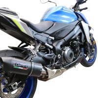 Escape compatible con Suzuki Gsx-S 950 2017-2020, Furore Evo4 Nero, Escape legal, homologado, silenciador con db killer desmontable y tubo de conexión específico 