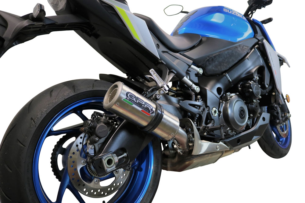 Escape compatible con Suzuki Gsx-S 950 2017-2020, M3 Inox , Escape legal, homologado, silenciador con db killer desmontable y tubo de conexión específico 