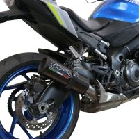Escape compatible con Suzuki Gsx-S 1000 F 2021-2025, M3 Titanium Natural, Escape legal, homologado, silenciador con db killer desmontable y tubo de conexión específico 