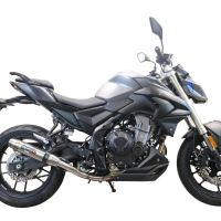 Escape compatible con Voge 500R 2021-2024, Deeptone Inox, Escape legal, homologado, silenciador con db killer desmontable y tubo de conexión específico 