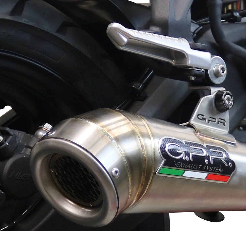 Escape compatible con Voge 500R 2021-2024, Powercone Evo, Escape racing, silenciador con tubo de conexion, articulo sin homologacion 