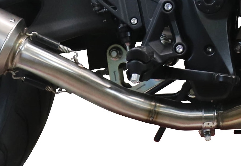 Escape compatible con Voge 500R 2021-2024, M3 Poppy, Escape racing, silenciador con tubo de conexion, articulo sin homologacion 