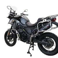 Escape compatible con Voge 650DSX 2021-2024, Furore Evo4 Nero, Escape homologaedo, legal para mercados fuera de la UE, incluido tubo de enlace y db killer extraíble 