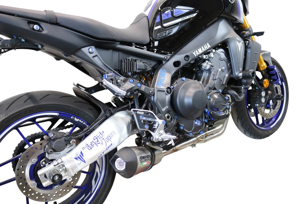 Escape compatible con Yamaha Mt-09 2021-2024, Gpe Ann. titanium, Escape completo, no legal para países de la UE, con db killer extraíble 