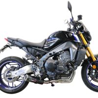 Escape compatible con Yamaha Mt-09 2021-2024, M3 Black Titanium, Escape completo, no legal para países de la UE, con db killer extraíble 