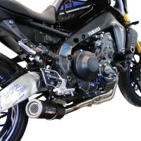 Escape compatible con Yamaha Mt-09 2021-2024, M3 Black Titanium, Escape completo, no legal para países de la UE, con db killer extraíble 