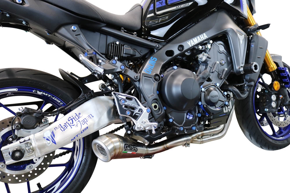Escape compatible con Yamaha Mt-09 2021-2024, Powercone Evo, Escape completo, no legal para países de la UE, con db killer extraíble 