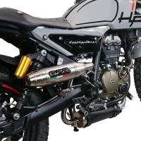 Escape compatible con F.B. Mondial Hps 125 2021-2023, Deeptone Inox, Escape racing, linea completa, suministrado con colector especifico, articulo sin homologacion 