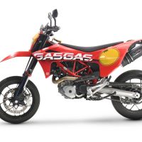 Escape compatible con Gas Gas SM 700 2023-2024, Furore Evo4 Nero, Escape homologaedo, legal para mercados fuera de la UE, incluido tubo de enlace y db killer extraíble 