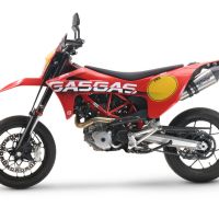Escape compatible con Gas Gas ES 700 2023-2024, Gpe Ann. titanium, Escape homologaedo, legal para mercados fuera de la UE, incluido tubo de enlace y db killer extraíble 