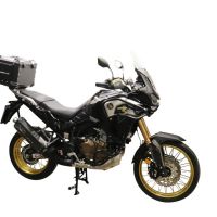 Baúl GPR TECH compatible con  Honda Crf 1100 L Africa Twin 2020/2024 e5 Baúl Alpi-Tech en aluminio color plata con placa específica incluida Capacidad Litros 55