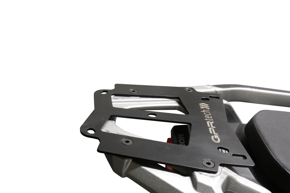 GPR TECH compatible con  Honda Crf 1100 L Africa Twin 2020/2024 e5 Placa de fijación específica en Titanio ALPITECH 35/55 LT compatible con portaequipajes original, fabricada en titanio con 4 puntos de anclaje