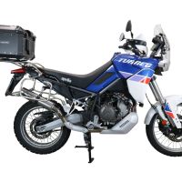 Baúl GPR TECH compatible con  Aprilia Tuareg 660 2021/2024 e5 Baúl Alpi-Tech en aluminio, color negro con placa específica incluida Capacidad Litros 55