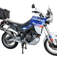 Baúl GPR TECH compatible con  Aprilia Tuareg 660 2021/2024 e5 Baúl Alpi-Tech en aluminio, color negro con placa específica incluida Capacidad Litros 55