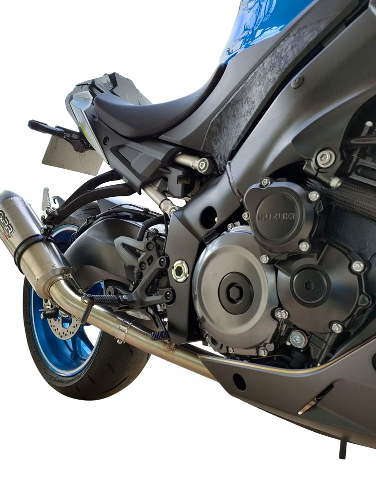 GPR escape compatible con Suzuki Gsx-S 1000  2015-2016, Deeptone Inox, Escape completo, no legal para países de la UE, con db killer extraíble 