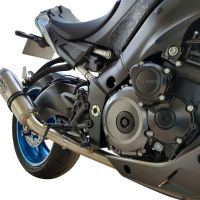 GPR escape compatible con Suzuki Gsx-S 1000  2015-2016, Deeptone Inox, Escape completo, no legal para países de la UE, con db killer extraíble 