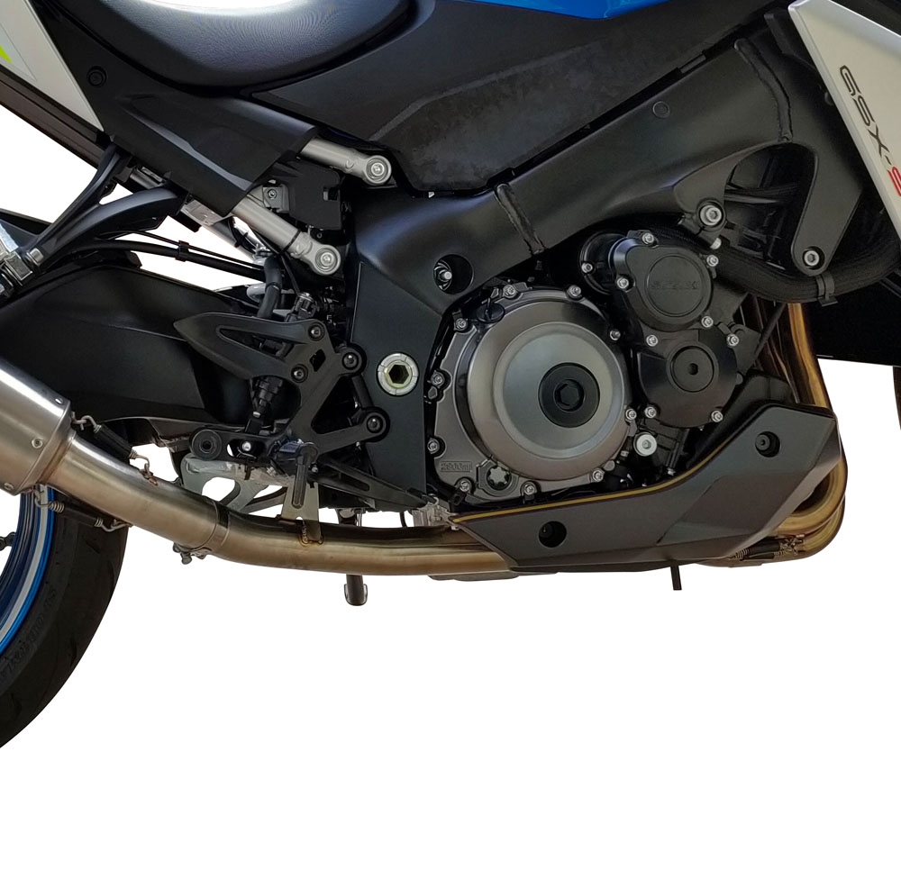 Escape compatible con Suzuki Gsx-S 1000 F 2017-2020, Decatalizzatore, Tubo supresor de catalizador 