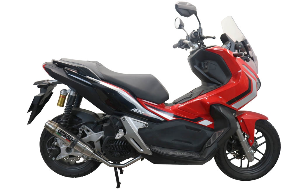 Escape compatible con Honda X-Adv 150 2020-2023, Deeptone Inox, Escape completo racing, incluyendo colector y db killer desmontable, sin homologación 