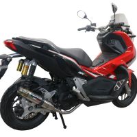 Escape compatible con Honda X-Adv 150 2020-2023, Deeptone Inox, Escape completo racing, incluyendo colector y db killer desmontable, sin homologación 