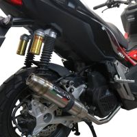 Escape compatible con Honda X-Adv 150 2020-2023, Deeptone Inox, Escape completo racing, incluyendo colector y db killer desmontable, sin homologación 