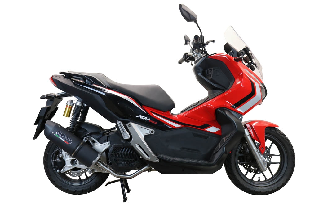 Escape compatible con Honda X-Adv 150 2020-2023, Furore Nero, Escape completo racing, incluyendo colector y db killer desmontable, sin homologación 