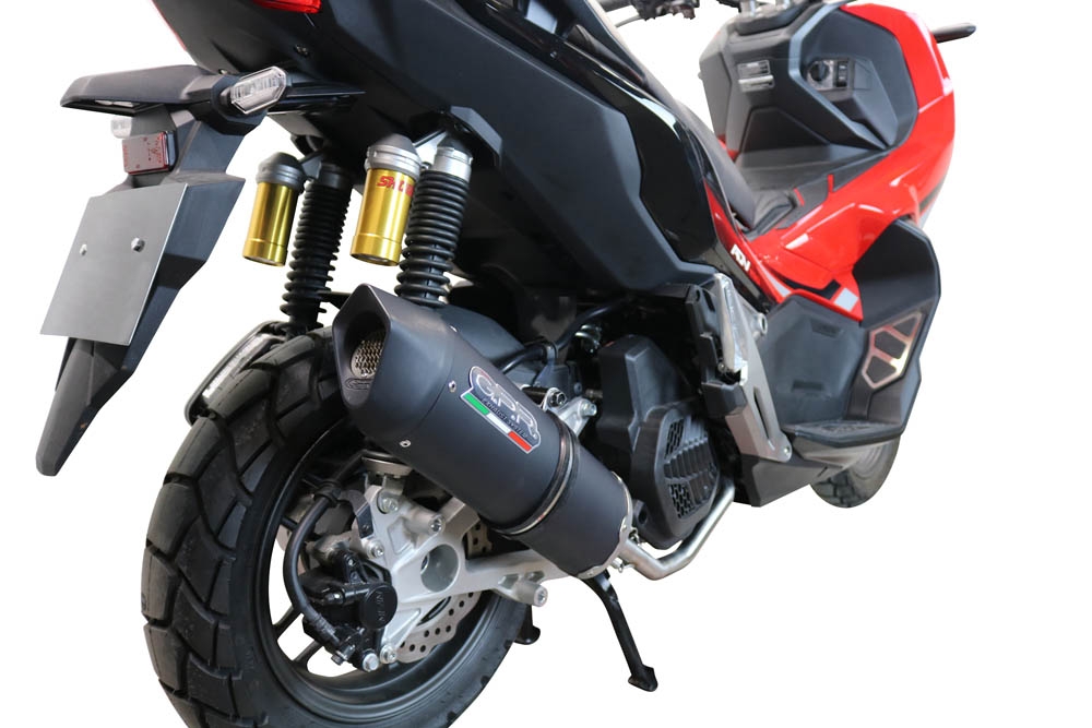 Escape compatible con Honda X-Adv 150 2020-2023, Furore Nero, Escape completo racing, incluyendo colector y db killer desmontable, sin homologación 