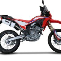 Escape compatible con Honda Crf 300 L - Rally 2021-2024, Albus Ceramic, Escape homologaedo, legal para mercados fuera de la UE, incluido tubo de enlace y db killer extraíble 