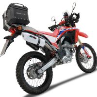 Escape compatible con Honda Crf 300 L - Rally 2021-2024, Albus Ceramic, Escape homologaedo, legal para mercados fuera de la UE, incluido tubo de enlace y db killer extraíble 