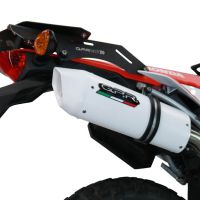 Escape compatible con Honda Crf 300 L - Rally 2021-2024, Albus Ceramic, Escape homologaedo, legal para mercados fuera de la UE, incluido tubo de enlace y db killer extraíble 