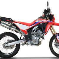 Escape compatible con Honda Crf 300 L - Rally 2021-2024, Dual Inox, Escape homologado, legal, con db killer extraíble, tubo de conexión y catalizador 