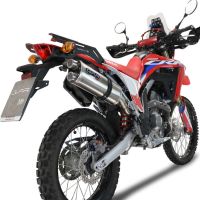 Escape compatible con Honda Crf 300 L - Rally 2021-2024, Dual Inox, Escape homologado, legal, con db killer extraíble, tubo de conexión y catalizador 