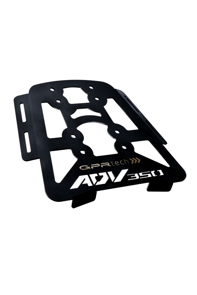 GPR TECH compatible con  Honda Adv 350 2022/2024 e5 Placa de fijación específica Top Case ALPITECH 35 LT compatible con portaequipajes original, fabricada en acero inoxidable con 4 puntos de anclaje