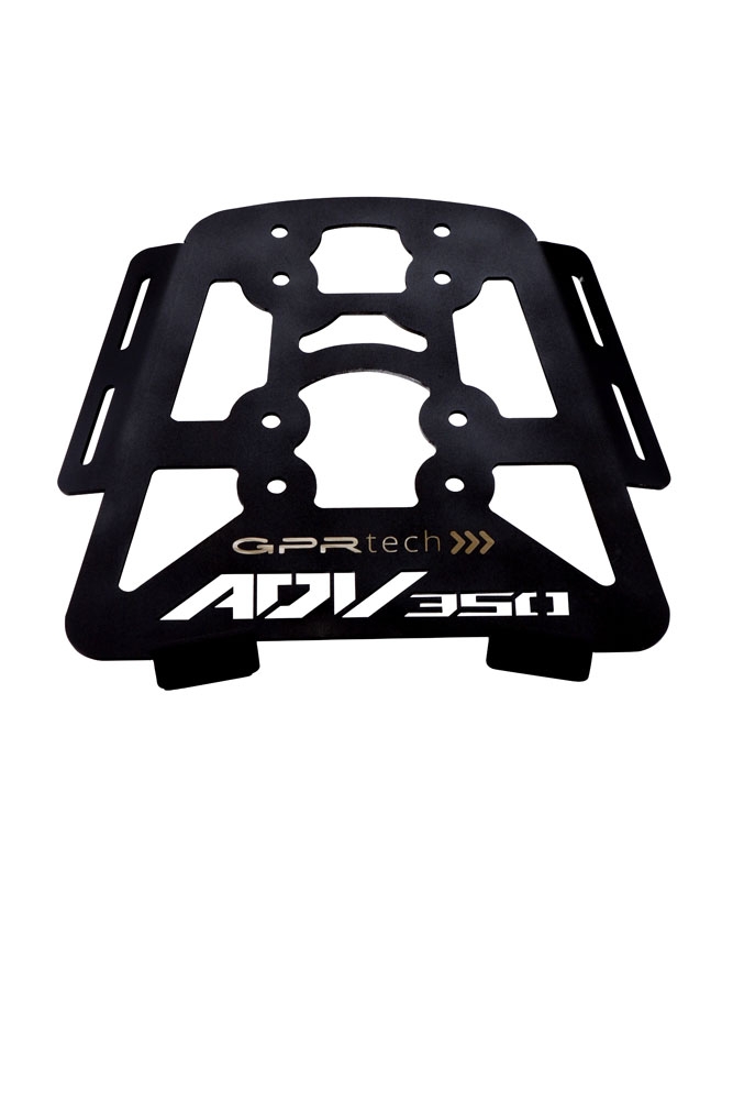 GPR TECH compatible con  Honda Adv 350 2022/2024 e5 Placa de fijación específica Top Case ALPITECH 35 LT compatible con portaequipajes original, fabricada en acero inoxidable con 4 puntos de anclaje