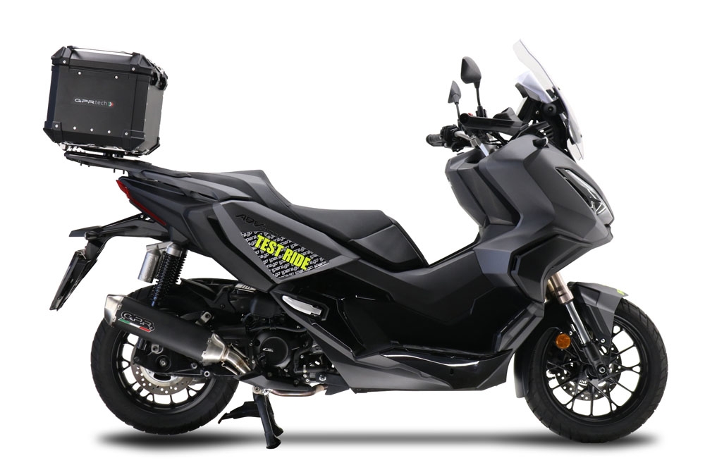 Escape compatible con Honda Adv 350 2022-2024, Pentascooter, Escape racing, silencioso con tubo de conexión 