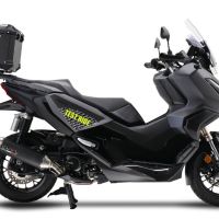 Escape compatible con Honda Adv 350 2022-2024, Pentascooter, Escape racing, silencioso con tubo de conexión 