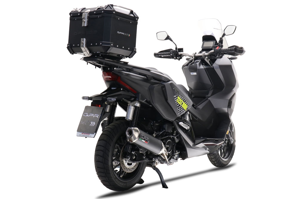 Escape compatible con Honda Adv 350 2022-2024, Pentascooter, Escape racing, silencioso con tubo de conexión 