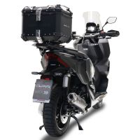 Baúl GPR TECH compatible con  Honda Adv 350 2022/2024 e5 Baúl Alpi-Tech en aluminio, color negro con placa específica incluida Capacidad Litros 45