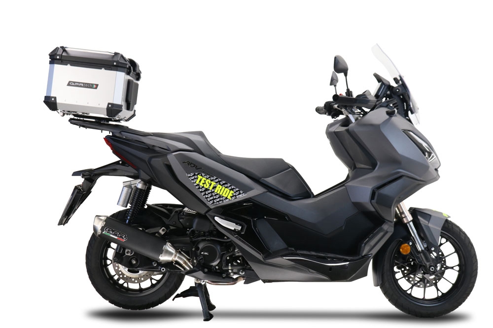 Escape compatible con Honda Adv 350 2022-2024, Pentascooter, Escape racing, silencioso con tubo de conexión 