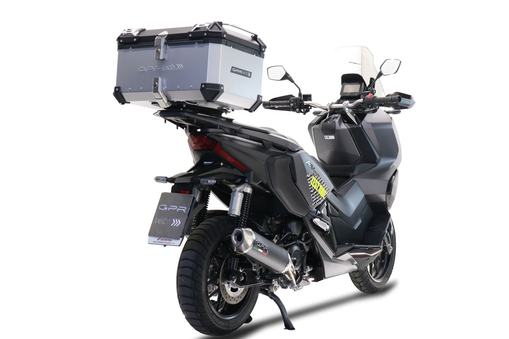 Escape compatible con Honda Adv 350 2022-2024, Pentascooter, Escape racing, silencioso con tubo de conexión 