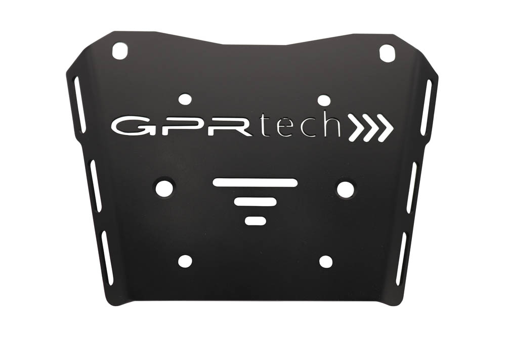 GPR TECH compatible con  Honda Transalp 750  2023/2024 e5 Placa de fijación específica en Titanio ALPITECH 35/55 LT compatible con portaequipajes original, fabricada en titanio con 4 puntos de anclaje