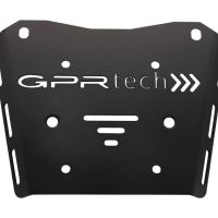 GPR TECH compatible con  Honda Transalp 750  2023/2024 e5 Placa de fijación específica en Titanio ALPITECH 35/55 LT compatible con portaequipajes original, fabricada en titanio con 4 puntos de anclaje