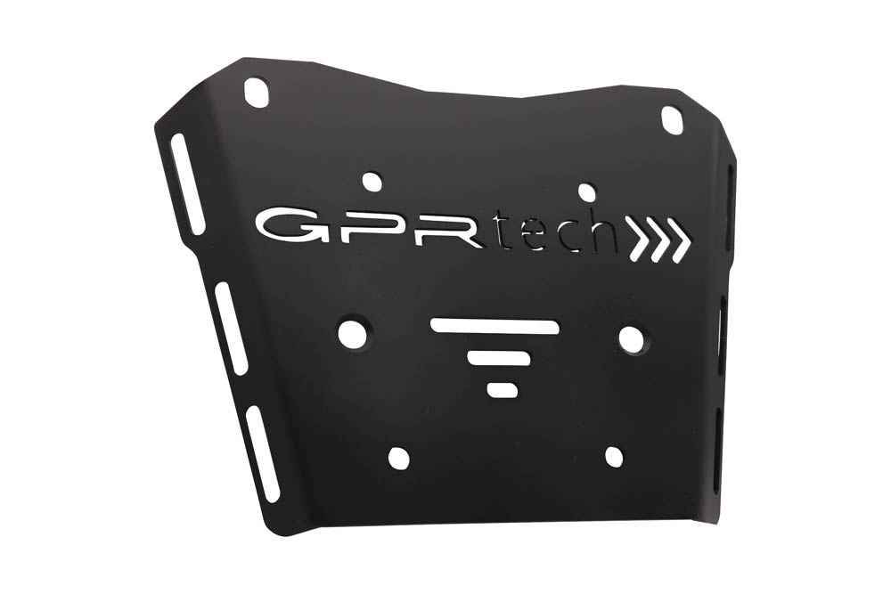 GPR TECH compatible con  Honda Transalp 750  2023/2024 e5 Placa de fijación específica en Titanio ALPITECH 35/55 LT compatible con portaequipajes original, fabricada en titanio con 4 puntos de anclaje