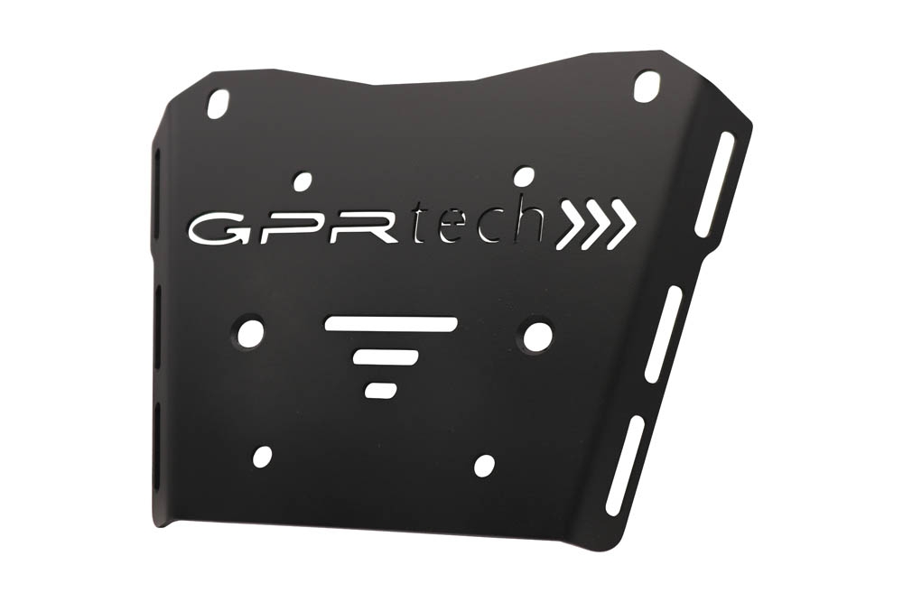 GPR TECH compatible con  Honda Transalp 750  2023/2024 e5 Placa de fijación específica en Titanio ALPITECH 35/55 LT compatible con portaequipajes original, fabricada en titanio con 4 puntos de anclaje