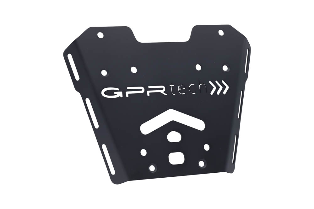 GPR TECH compatible con  Honda X-Adv 750 2016/2020 e4 Placa de fijación específica en Titanio ALPITECH 35/55 LT compatible con portaequipajes original, fabricada en titanio con 4 puntos de anclaje