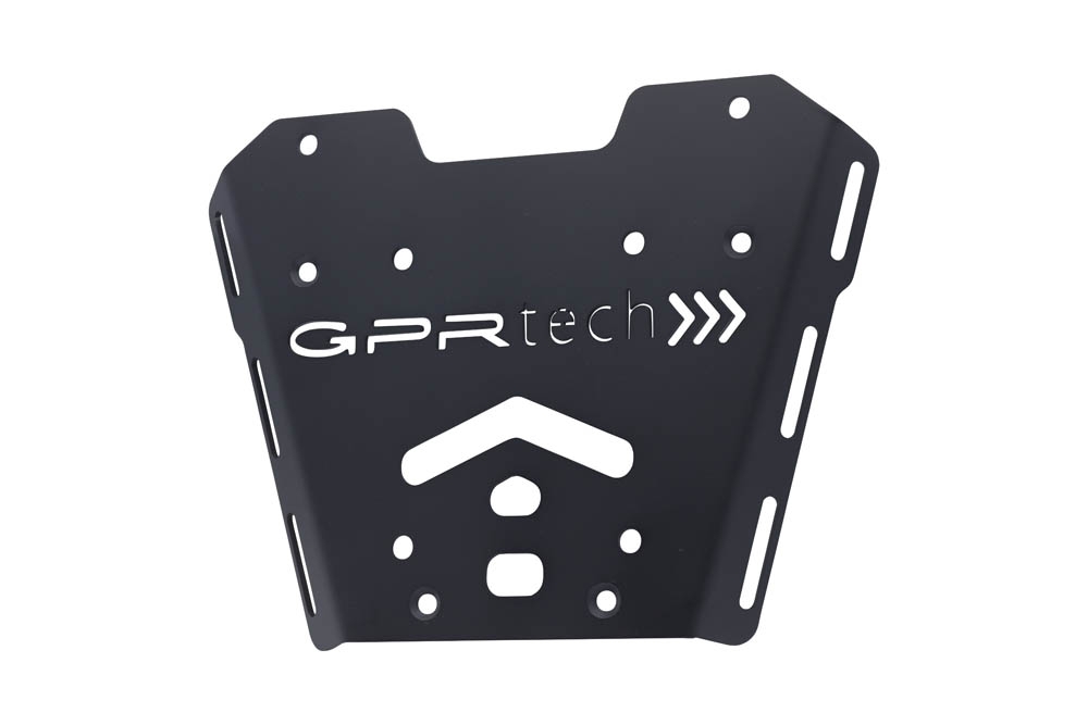 GPR TECH compatible con  Honda X-Adv 750 2016/2020 e4 Placa de fijación específica en Titanio ALPITECH 35/55 LT compatible con portaequipajes original, fabricada en titanio con 4 puntos de anclaje